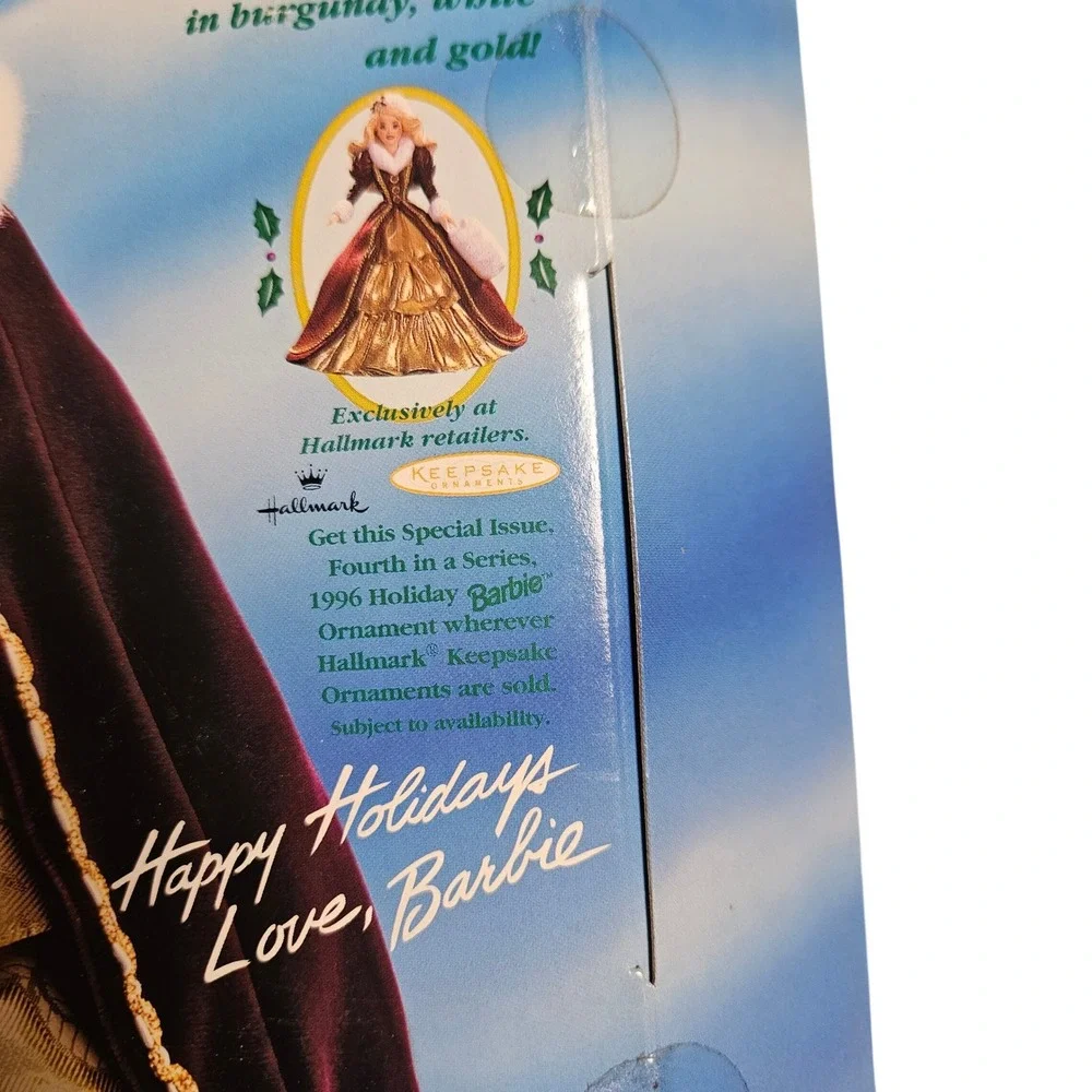 Mattel 1996 Happy Holidays Barbie Special Edition Hallmark Doll 15646‎ NIB